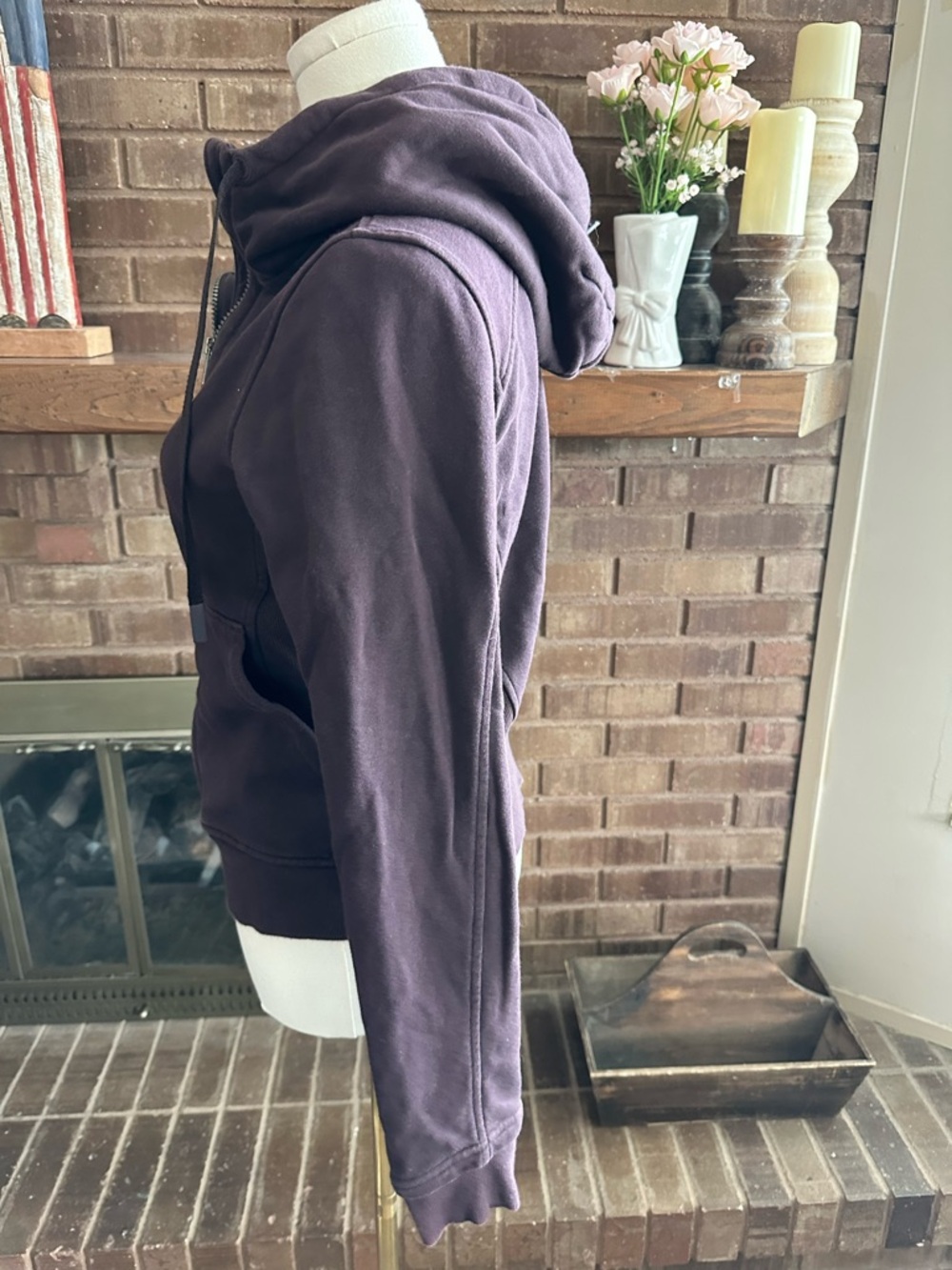 Lululemon Press Pause Jacket Pelt Purple Size 6 GUC Cozy Athleisure - Picture 6 of 8